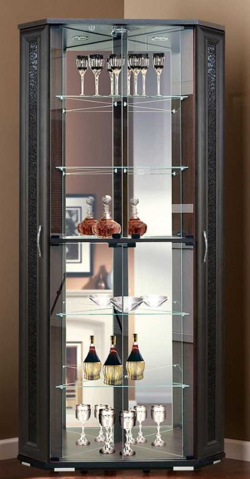 Фото Витрина-2 шкаф мцн угловой мдф матовый от производителя Марибель в Крыму по цене 34 020 ₽