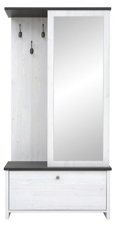 Фото Шкаф с вешалкой Порто PPK/95 от производителя Black Red White (БРВ) в Крыму по цене 19 180 ₽