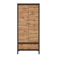 Шкаф Loft SZF2D1S (62) двухдверный в интернет магазине Планета Комфорта Фото detskaya-modulnaya-loft-loft шкаф loft szf2d1s (62) двухдверный производитель Black Red White (БРВ)