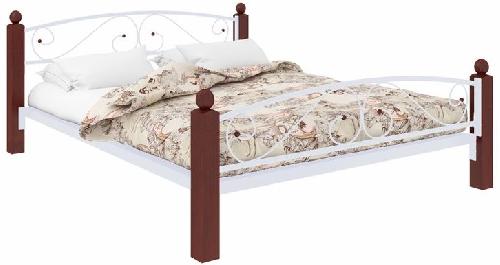 Кровать двуспальная Вероника Lux Plus (СМ 180х200) трубка металл в интернет магазине Планета Комфорта Фото derevyannye-krovati кровать двуспальная вероника lux plus (см 180х200) трубка металл производитель Милсон