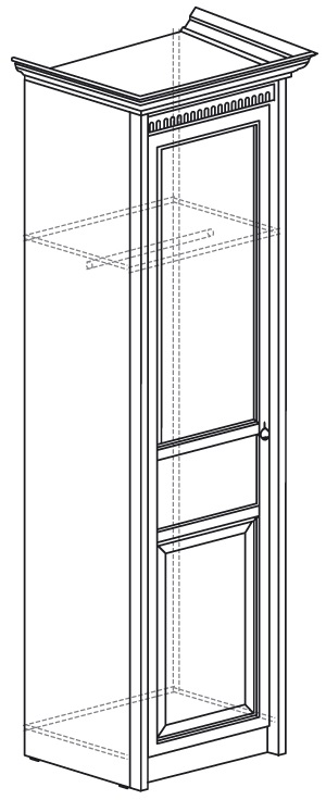 Фото Шкаф Лючия 182 (60) однодверный от производителя Яна в Крыму по цене 18 440 ₽