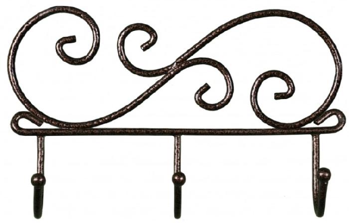 Вешалка настенная Кружева 3 (медный антик  (Завод металлических изделий) )