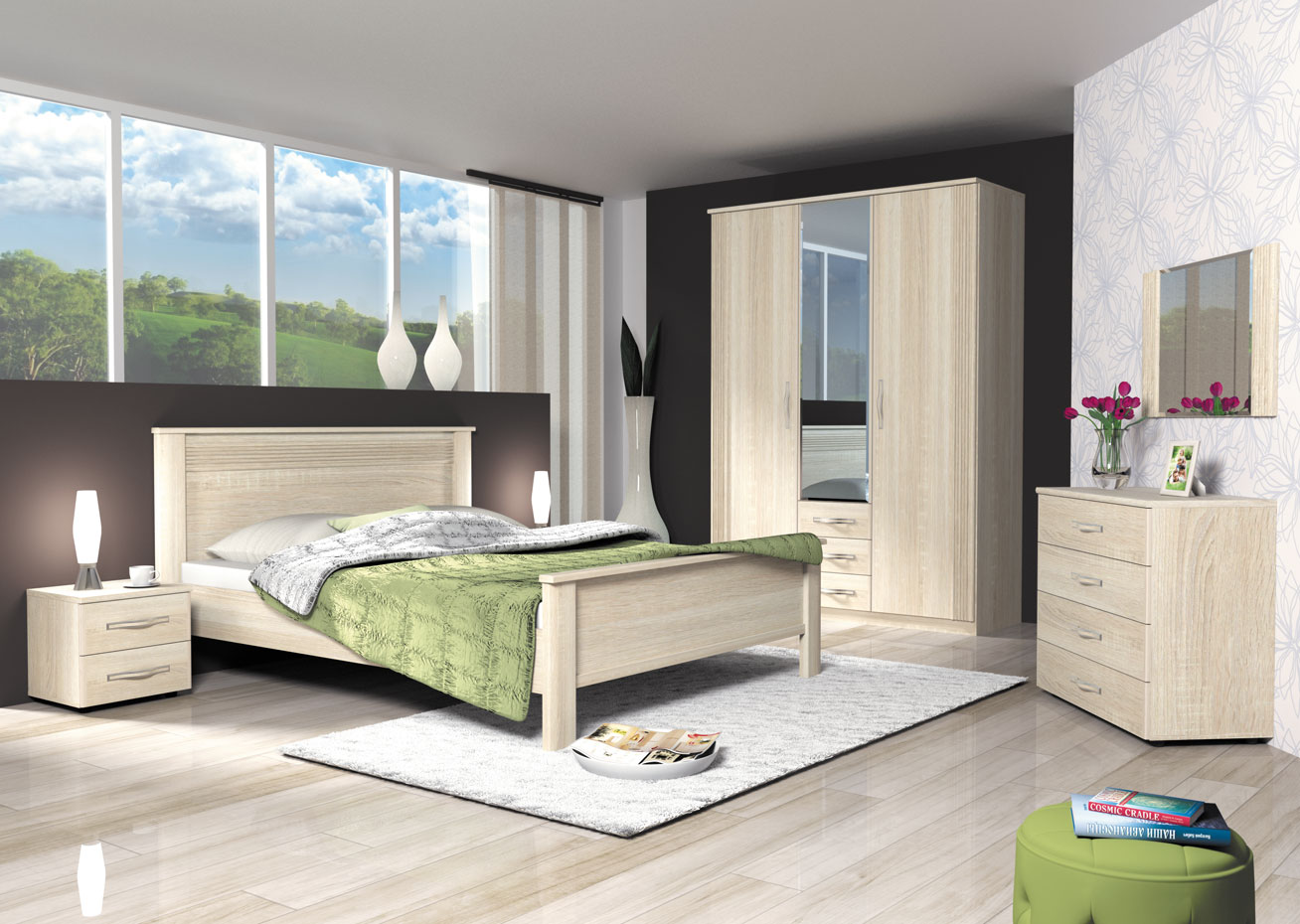 Фото Кровать двуспальная Диана Д3 (СМ 160х200) без основания от производителя Заречье в Крыму по цене 13 940 ₽