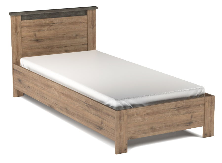 Фото Кровать односпальная Денвер (СМ 90х200) без основания от производителя СБК в Крыму по цене 10 560 ₽