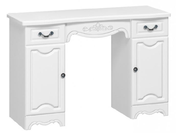 Стол туалетный Лотос  (лдсп, лдсп-белый,  белый, белый глянец (Браво-мебель) )