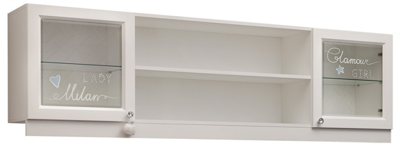 Фото Секция-полка навесная Гламур от производителя Мебельсон в Крыму по цене 16 950 ₽