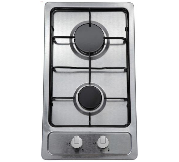 Фото Варочная поверхность газовая 2-х конф. VENTOLUX HG320 EES INOX 2 (600х520хh43) от производителя  в Крыму по цене 9 050 ₽