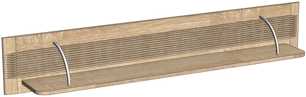 Фото Полка навесная Магнолия ГМ-11 от производителя СБК в Крыму по цене 3 240 ₽