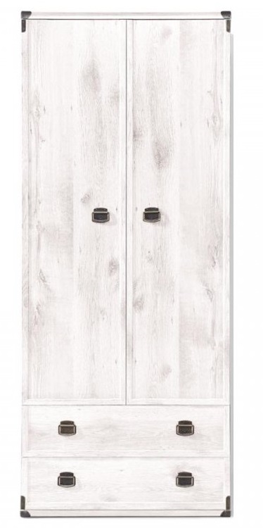 Фото Шкаф Индиана JSZFN2D2S (80) двухдверный (с полками) от производителя Black Red White (БРВ) в Крыму по цене 28 400 ₽