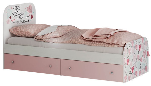 Фото Кровать детская Малибу КР-10 Light (СМ 80х186) с ящиками от производителя БТС  в Крыму по цене 12 740 ₽