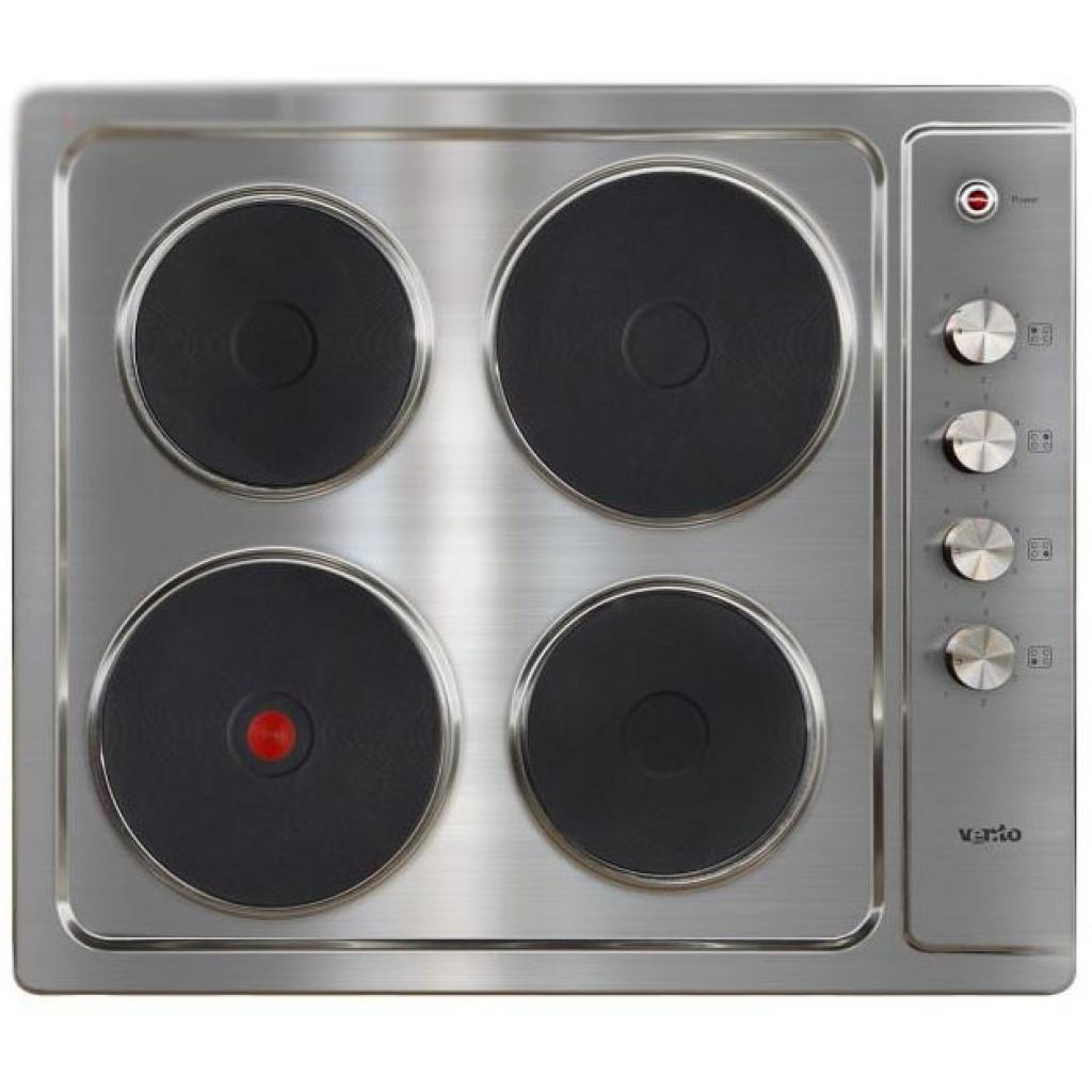 Фото Варочная поверхность электрическая 4-х конф. VENTOLUX HE604 (INOX) 1 (590х510хh30) от производителя  в Крыму по цене 7 870 ₽