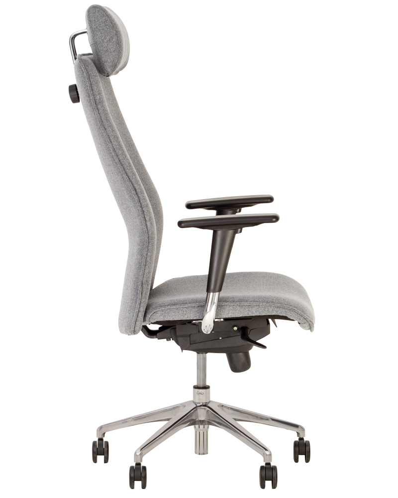 Фото Кресло для руководителя Соло (Solo) R HR steel ST (алюминий) от производителя Новый стиль в Крыму по цене 29 760 ₽