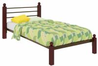 Кровать односпальная Милана Lux (СМ 120х200) трубка металл в интернет магазине Планета Комфорта Фото derevyannye-krovati кровать односпальная милана lux (см 120х200) трубка металл производитель Милсон