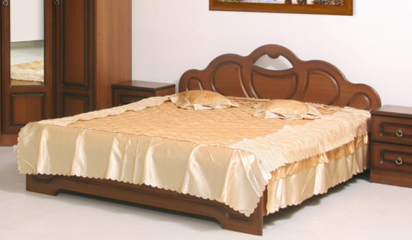 Фото Кровать двуспальная Кэт-2 Эвита низ.щиток (СМ 160х200) не комплектуется настилом от производителя Диал в Крыму по цене 11 680 ₽