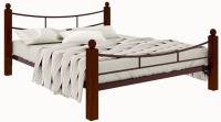 Фото derevyannye-krovati кровать двуспальная софия lux plus (см 160х200) трубка металл производитель Милсон