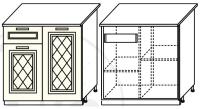 Кухня Диана-4 Прованс шкаф-стол 800 (ШН-815L) в интернет магазине Планета Комфорта Фото kukhnya-diana-4-provans-fant кухня диана-4 прованс шкаф-стол 800 (шн-815l) производитель Фант-мебель