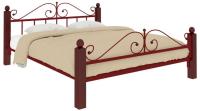 Кровать двуспальная Диана Lux Plus (СМ 180х190) трубка металл в интернет магазине Планета Комфорта Фото derevyannye-krovati кровать двуспальная диана lux plus (см 180х190) трубка металл производитель Милсон
