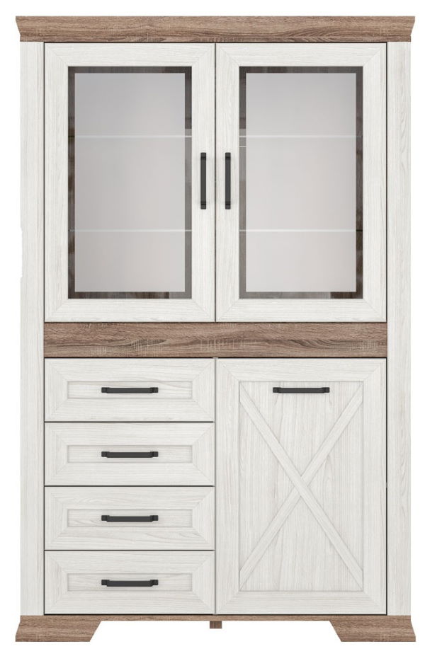 Фото Шкаф Marselle REG2W1D4S от производителя Black Red White (БРВ) в Крыму по цене 46 690 ₽