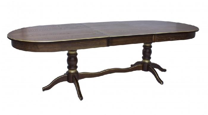 Стол обеденный Leset Вашингтон 2Р (№4 массив дерева, мдф шпон-орех шоколадный патина золото,  орех шоколадный патина золото (Импэкс) )