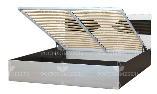 Фото Кровать двуспальная Ника-1 КД-2.9 (СМ 160х200) с подъемным механизмом от производителя Росток в Крыму по цене 26 360 ₽