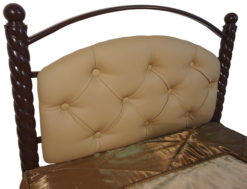 Фото Кровать односпальная Стефани-900 (СМ 90х200) основание металл трубка  от производителя Металл-Конструкция в Крыму по цене 13 800 ₽