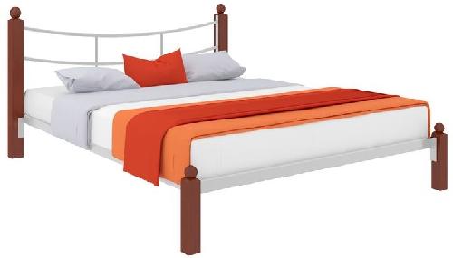 Кровать двуспальная София Lux (СМ 140х200) трубка металл в интернет магазине Планета Комфорта Фото derevyannye-krovati кровать двуспальная софия lux (см 140х200) трубка металл производитель Милсон