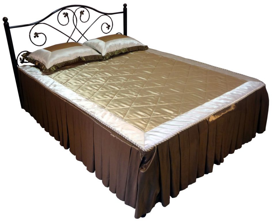 Фото Кровать двуспальная Алиса-1400 (СМ 140х200) основание металл трубка  от производителя Металл-Конструкция в Крыму по цене 15 600 ₽