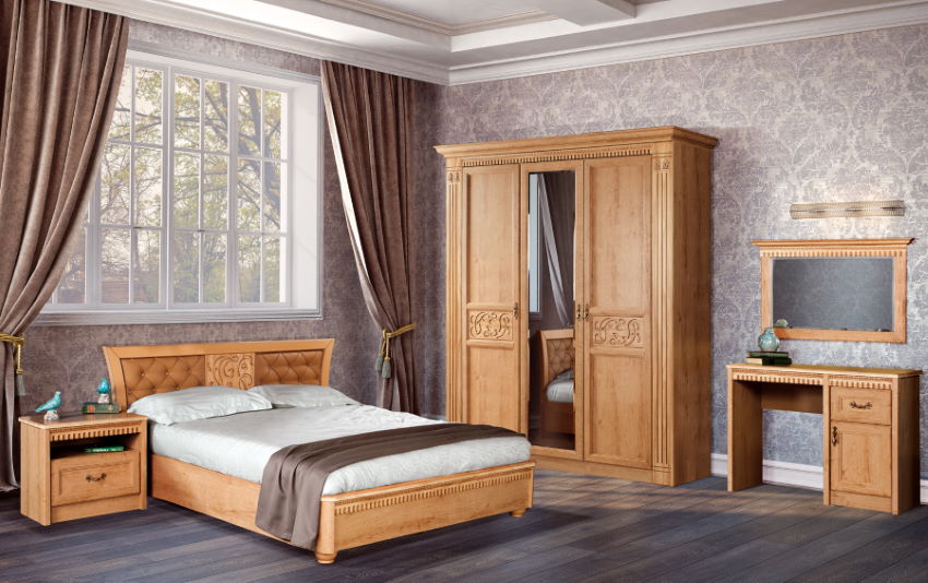 Фото Кровать двуспальная Лючия 200 (СМ 180x200) с основанием от производителя Яна в Крыму по цене 51 390 ₽