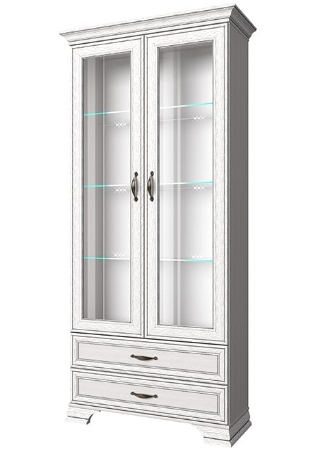 Фото Шкаф с витриной 2V2S Тиффани (Tiffany) от производителя Анрэкс в Крыму по цене 34 770 ₽