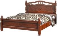 Кровать двуспальная Карина-15 (СМ 160х200) без основания с универсальными царгами в интернет магазине Планета Комфорта Фото derevyannye-krovati кровать двуспальная карина-15 (см 160х200) без основания с универсальными царгами производитель Браво-мебель