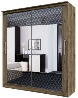 Фото shkaf-kupe-v-spalnyu шкаф-купе №19 классик черный (1,5 - 2 двери) производитель SV-мебель