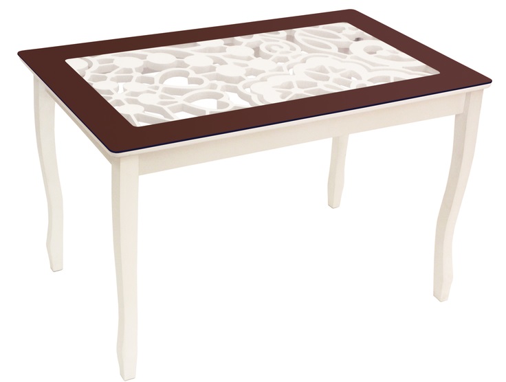 Фото Стол обеденный Стиль 2 Ажур III от производителя Мебель из стекла в Крыму по цене 13 770 ₽