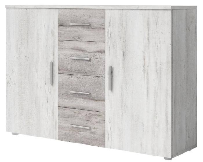 Комод-2D4S typ 26 Vera (сосна arctic светлая-сосна arctic темная (Helvetia) )