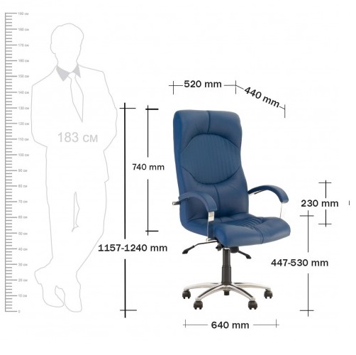 Фото Кресло для руководителя Гермес (Germes) аnifix (алюминий) от производителя Новый стиль в Крыму по цене 20 100 ₽