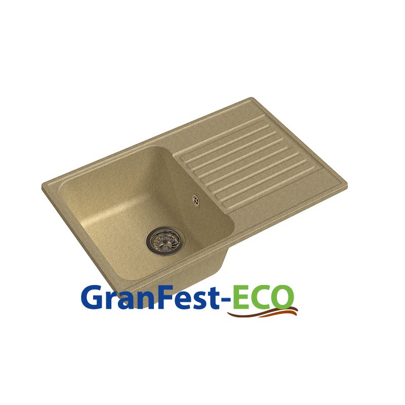 Фото Мойка Granfest eco-78 (ГР 740х480хh200) (шир.ящ.min 720) без сифона от производителя Granfest в Крыму по цене 3 650 ₽
