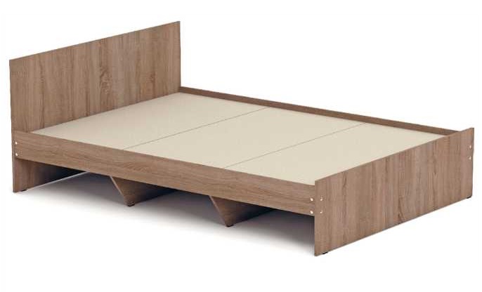 Фото Кровать двуспальная К-12 (СМ 140х200) комплектуется настилом от производителя Ромис в Крыму по цене 9 280 ₽