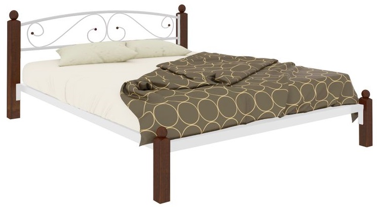 Фото Кровать двуспальная Вероника Lux (СМ 180х200) трубка металл от производителя Милсон в Крыму по цене 19 480 ₽