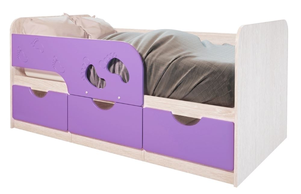 Фото Кровать детская Минима Лего (СМ 80х160) от производителя Мебелони в Крыму по цене 13 530 ₽