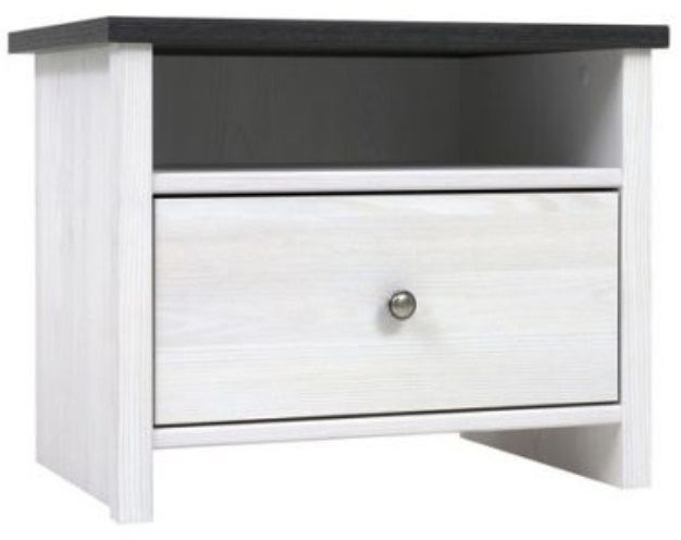 Фото Тумба прикроватная Порто KOM1S/50 от производителя Black Red White (БРВ) в Крыму по цене 5 960 ₽