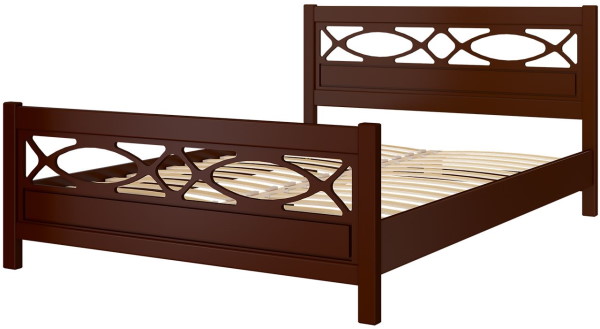 Фото Кровать двуспальная Лоренса (СМ 140х200) без основания с универсальными царгами от производителя Браво-мебель в Крыму по цене 18 430 ₽