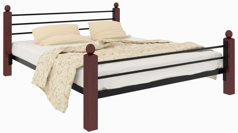 Фото Кровать двуспальная Милана Lux Plus (СМ 180х200) трубка металл от производителя Милсон в Крыму по цене 21 850 ₽