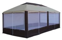 Фото shatry-tentovannye шатер пикник-элит 6х3 (6000х3000) (4 стенки противомоскитные,4стенки глухие) производитель Кемпинг Групп