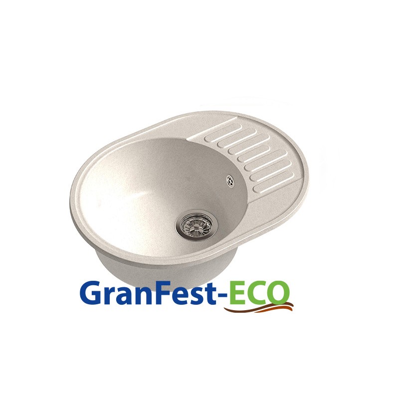 Фото Мойка Granfest eco-58 (ГР 620х480хh200) (шир.ящ.min 600) без сифона от производителя Granfest в Крыму по цене 3 020 ₽
