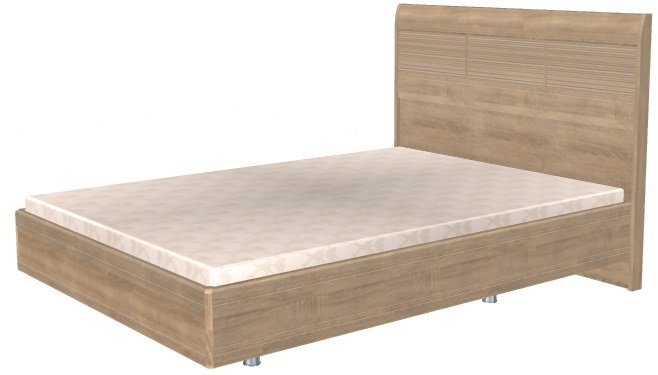 Фото Кровать двуспальная Мелисса КР-2802 (СМ 140х200) с ламельным основанием от производителя Лером в Крыму по цене 31 980 ₽
